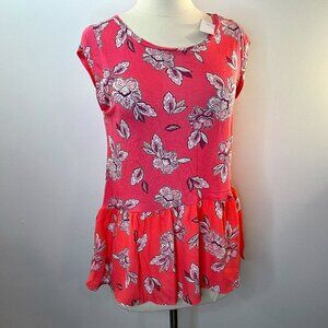 LOFT Women's Pink Floral Sleeveless Top - Size Small - NWT